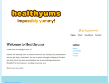 Tablet Screenshot of healthyums.com